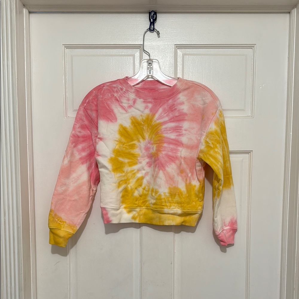 Gap Tie-Dye Pink and Yellow Girls Sweatshirt
